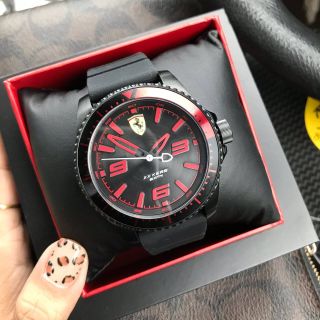 🇺🇸นาฬิกาFerrari Analog Black Dial Mens Watch 0830465
ป