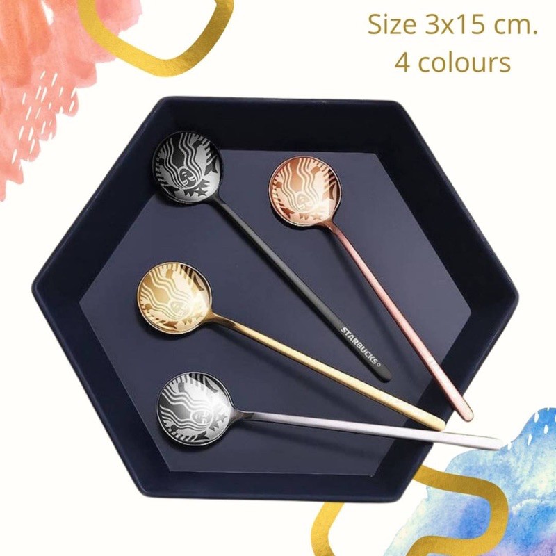 ช้อนสตาร์บัค​ ขนาด​ 3x15​ cm
