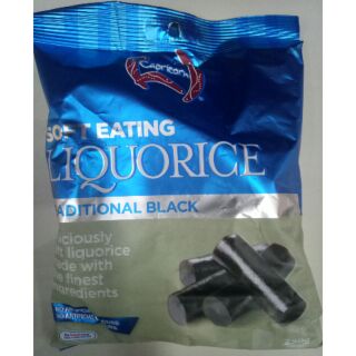 Capricorn Traditional Liquorice ลูกอมเคี้ยวหนึบ รสชะเอม 250g.