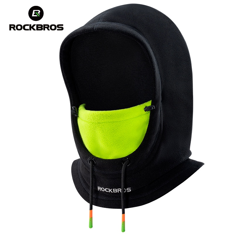 ROCKBROS ผ้าพันคอขี่จักรยาน สกี หมวกขี่จักรยาน คุณภาพสูง ฤดูหนาว กันลม ระบายอากาศ หน้ากากจักรยาน ไหมพรม คลุมเต็มหน้า หมวกกันน็อก อบอุ่น
