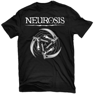 เสื้อยืดครอปเสื้อยืด พิมพ์ลาย NEUROSIS Sickles Relapse Records สไตล์คลาสสิก ไม่ซ้ําใคร สําหรับผู้ชาย TS3028 883124S-5XL