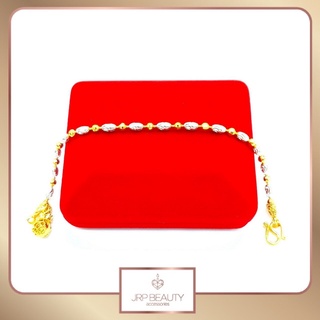สร้อยข้อมือ สร้อยข้อมือสองกษัตริย์ ห้อยถุงทอง น้ำหนัก 1บาท มีความยาวให้เลือก วัสดุชุบด้วยเศษทอง