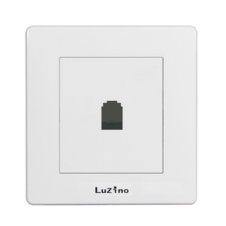 Chaixing Home ชุดเต้ารับโทรศัพท์ LUZINO รุ่น SQUARE WH E15-E01