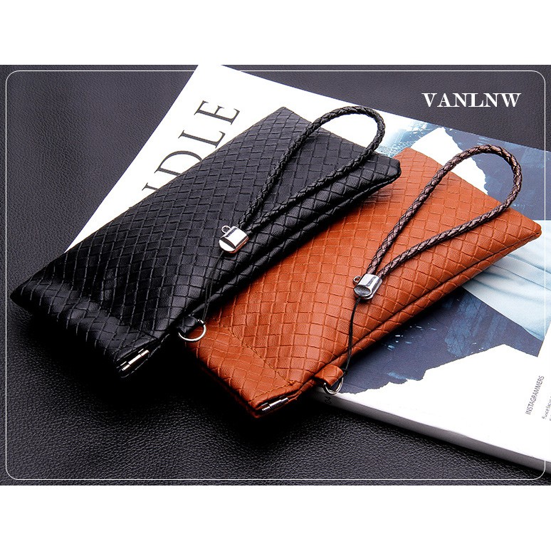ซองหนังใส่แว่น Vintage Eyewear Case ซองหนัง เคสใส่แว่นตา คุณภาพสูง ป้องกันแว่นตาเป็นรอยขีดข่วน + ผ้าเช็ดแว่นไมโครไฟเบอร์