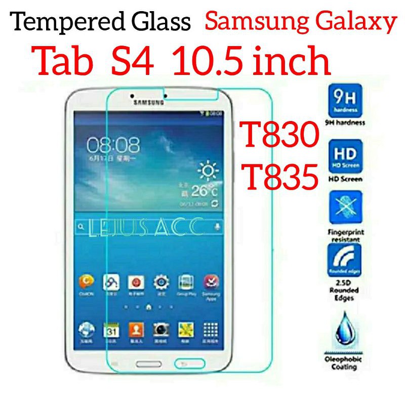กระจกนิรภัย 9H 0.3 มม. 2.5D Samsung Galaxy Tab S4 10.5 นิ้ว T830 T835