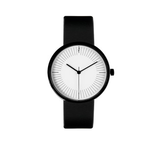 Simpl Watch นาฬิกาข้อมือรุ่น Monochrome กรอบดำหน้าปัดขาว 2 ขนาด 33 &amp;39 mm