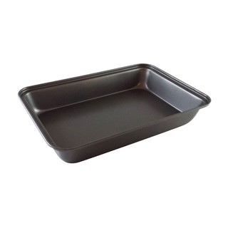 New Morning ถาดอบเคลือบกันติดสี่เหลี่ยมผืนผ้า Non-Stick  19x29 ซม - Black