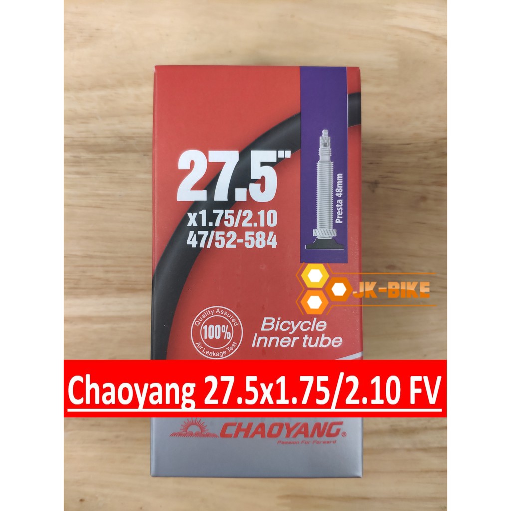 ยางในเสือภูเขา Chaoyang 27.5x1.75/2.10 จุ๊บเล็ก FV 48mm