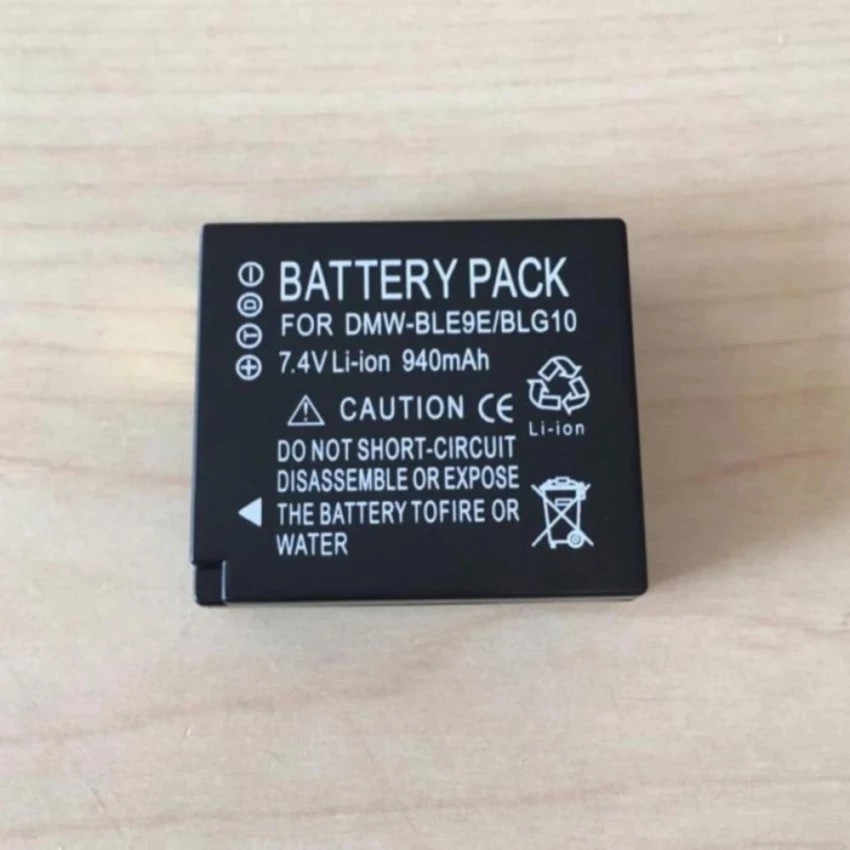 Replacement Battery DMW- BLE9E/BLG10 Li-ion type 940mah with info chip for Panasonic Lumix DMC-GX80 