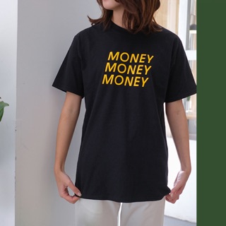 🖤🌼 Money Money Tee เสื้อยืดสไตล์เกาหลี~
