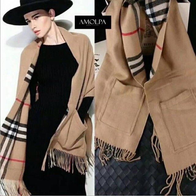 ac ผ้าพันคอBerberry พร้อมส่งคะ