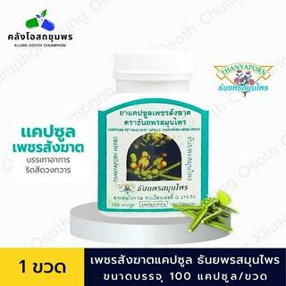 Thanyaporn Herbs เพชรสังฆาตแคปซูล ธันยพรสมุนไพร 100 แคปซูล