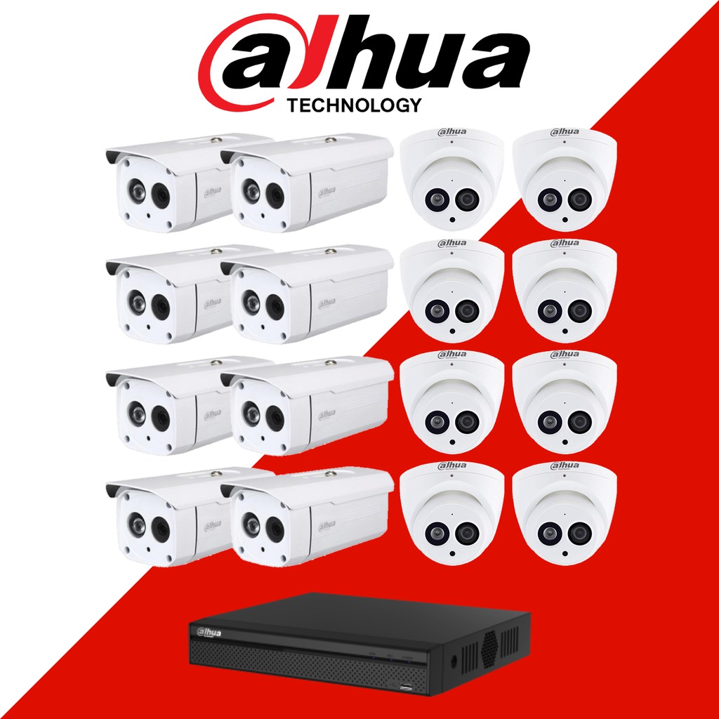 Dahua ชุดกล้องวงจรปิด 16CH | Dahua 16CH Complete Set