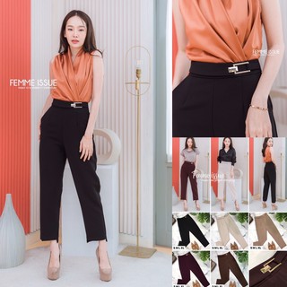 D185 FEMME ISSUE Pants กางเกงขาเดฟแต่งอะไหล่ (#5790)