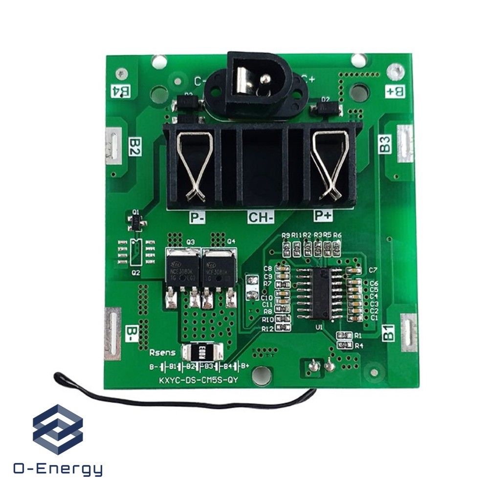 BMS สำหรับสว่านไร้สาย 5S 18.5V 14A./40A. Charging Voltage 21V. Model  :  KXYC-DS-CM5S-QY จำหน่ายสินค