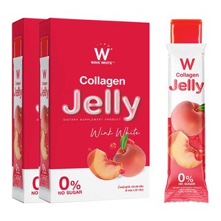 W JELLY WINK WHITE เจลลี่ หุ่นสวย ผิวใส (คอลลาเจนเจลลี่ วิตซีเจลลี่ ไฟเบอร์เจลลี่)