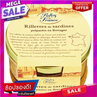 เรอเฟลต์เดอฟรองซ์ผลิตภัณฑ์สำหรับทาขนมปังจากปลาซาดีนส์ 125กรัม ครีมทาขนมปัง Raffles de France, 125 grams of sardines brea