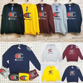 เสื้อแขนยาว เสื้อกันหนาว แชมเปี้ยน Champion งานปักทั้งตัว พร้อมส่ง!!! เสื้อยืดคอกลม