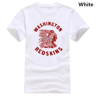 เสื้อยืดผ้าฝ้ายพิมพ์ลายขายดี เสื้อยืดคอกลม ผ้าฝ้าย พิมพ์ลาย Washington Redskins สไตล์วินเทจ สําหรับผู้ชาย