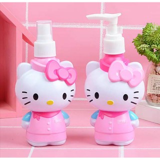 อุปกรใส่ของเหลว คิตตี้ลายมาใหม่ ขนาด250ml.