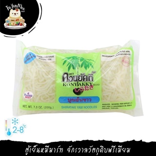 1KG/PACK(250G*4PCS) บุกเส้นขาว (สาหรับสุกียากี้) SHIRATAKI (THIN NOODLE OF KONYAKU FOR SUKI YAKI)