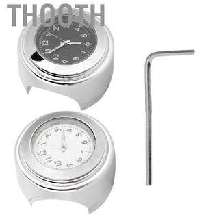 Thooth Motorcycle Handlebar Clock Anti-Rust Quite Cool High Hardness for 22-25mm Handlebars