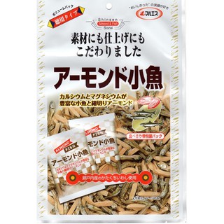 Maruesu Almond Kozakana Fish Crisp Snacks 48g. มารุอิสุ อัลมอนด์ผสมปลากรอบปรุงรส  ขนาด 48 กรัม