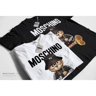 พร้อมส่ง!! เสื้อยืด Oversize คอกลมแขนสั้น ดีเทลลายหมี Moschino Bears