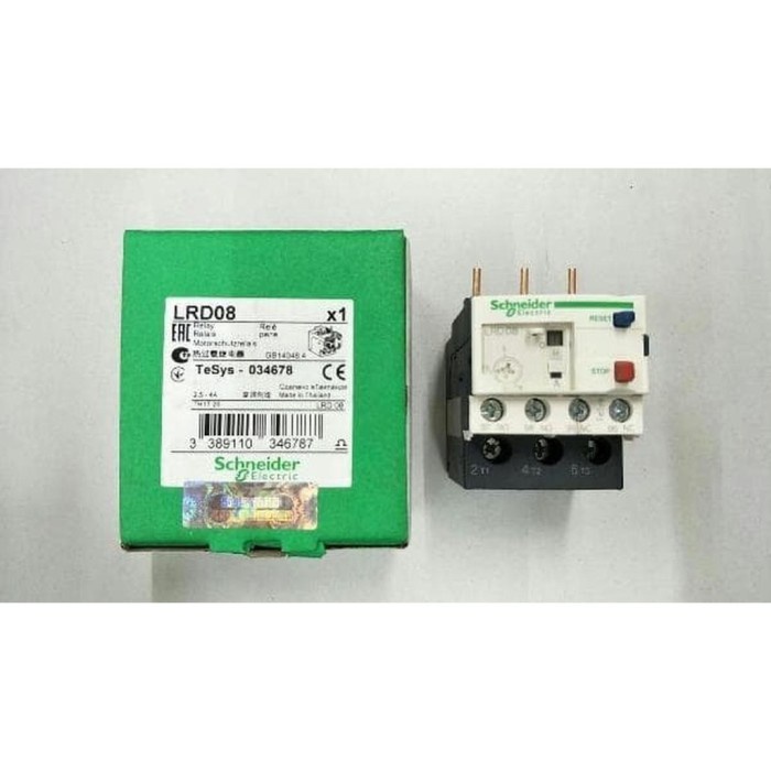 Schneider Thermal Overload Relay LRD08 LRD 08 2.5 - 4A 2.5 - 4 A