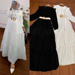 Af_anisa Maxy Dress Crinklr Baju Gamis ชุดเดรสมุสลิม แฟชั่น สําหรับผู้ใหญ่