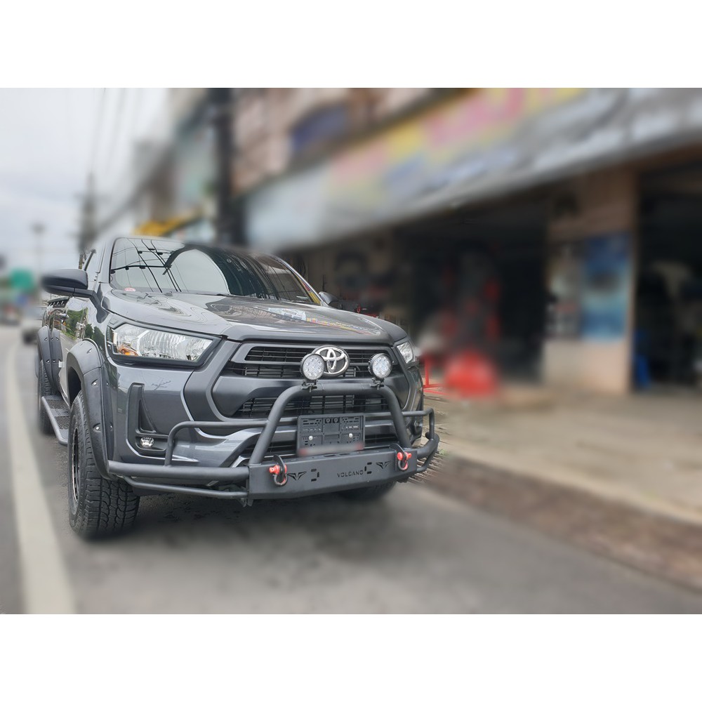 กันชนหน้าออฟโรดรีโว่ 2014-2025  f62 volcano เหล็กหนา 3 มิล Revo 2014-2025 front off road bumper