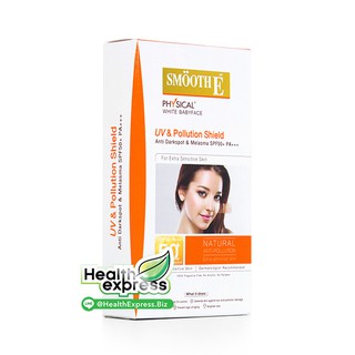 Smooth E Physical White BabyFace UV&amp;Pollution Shield SPF50+ PA+++