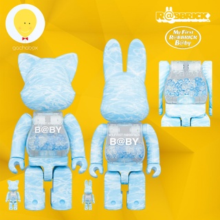 gachabox Rabbrick Nyabrick My First Baby Water Crest 100%+400% set4 - แบร์บริค ของแท้ พร้อมส่ง Medicom Toy