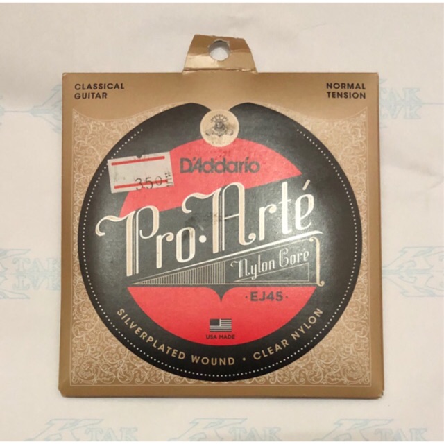 (ฟรีค่าขนส่ง)D'ADDARIO สายกีต้าร์คลาสสิค Pro-Arte 028-043 EJ45
