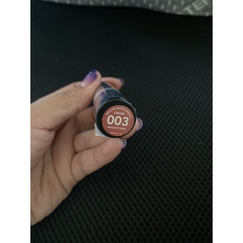 ลิปสติก REVLON สี #003 Mauve It Over(แฝด M.A.C Velvet Teddy)