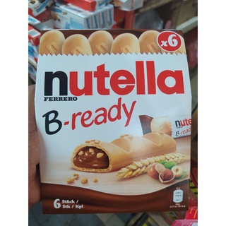 พร้อมส่ง💥Nutella B-ready ขนมปังกรอบสอดไส้นูเทลล่า ขนาด 4 ชิ้นและ 6 ชิ้น