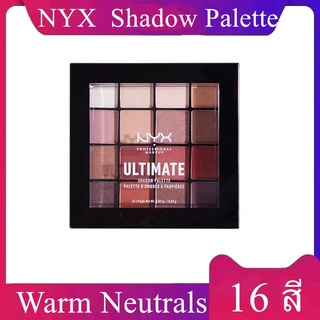 NYX Ultimate Shadow Palette สี Warm Neutrals 16 สี