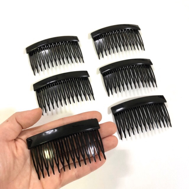 หวีสับเล็ก สีดำ (6 ชิ้น / แพค) Hair Comb