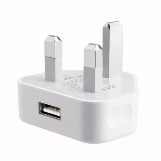 โทรศัพท์มือถือ 1 USB Wall Travel Charge อะแดปเตอร์ชาร์จไฟอย่างรวดเร็วสำหรับ iPhone X 8 Samsung S8 xiaomi แท็บเล็ตUK Plug
