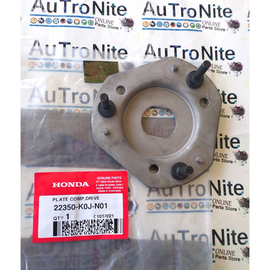 คลัทช์แผ่นส่วนประกอบคลัทช์ 22350-K0J-N01 Original Honda Beat Pop Street Genio Scoopy Vario 110 22350