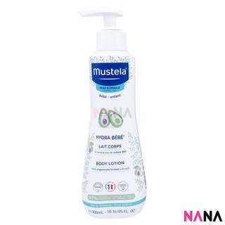 Mustela Hydra Bebe Body Lotion 300ml โลชั่นบำรุงผิวสำหรับเด็ก เพิ่มความชุ่มชื้น 300 มิลลิลิตร (หมดอายุ:11 2025)