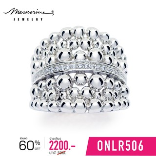 Memorine Jewelry แหวนเงินแท้ 925 ฝังเพชรสวิส (CZ) : ONLR506-1