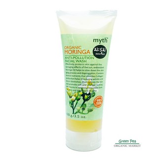 Myth เจลล้างหน้ามะรุม ออร์แกนิก 100 g.  Organic Moringa Anti-Pollution Facial wash