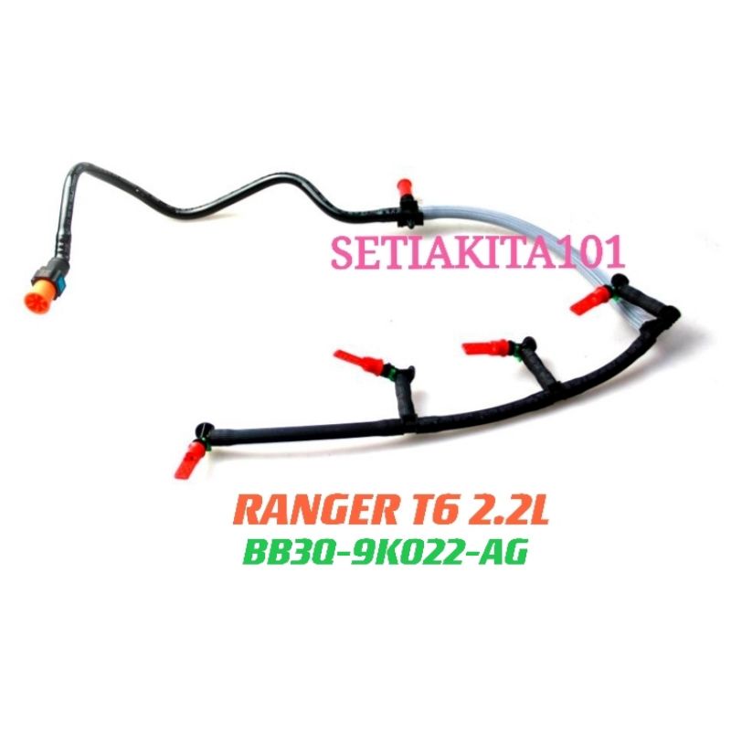 FORD RANGER T6 MAZDA FIGHTER BT50 2.2L FUEL INJECTOR RETURN HOSE/FEEL INJECTION PIPE BB3Q9K022AG/BB3