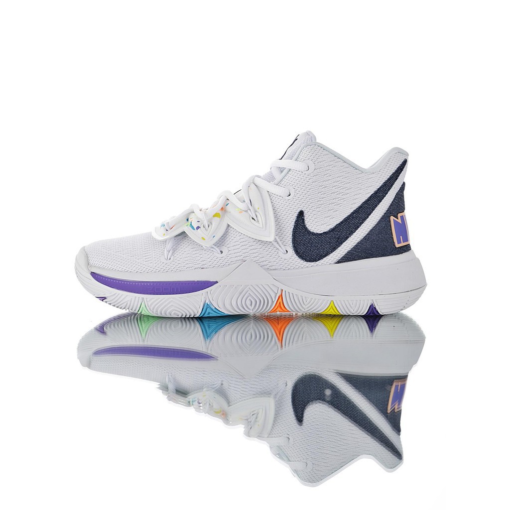 White Nike Kyrie 5 Free Shipping Clothing Shoes Accessories