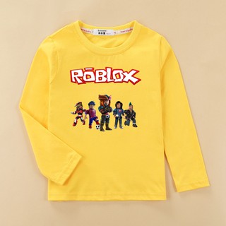 ROBLOX เสื้อยืดการ์ตูนสำหรับเด็กเสื้อแขนสั้นสำหรับเด็กเสื้อผ้าฝ้าย 100% สำหรับเด็ก