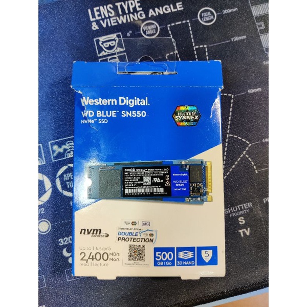 WD BLUE SN550 SSD MVME 500 GB