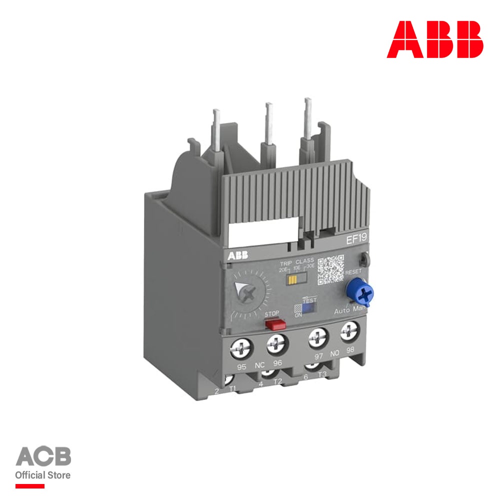 ABB Electronic Overload Relay EF19 - 2.7, 0.8 - 2.7A - EF19 - 2.7 - 1SAX121001R1103 - เอบีบี โอเวอร์โหลดรีเลย์