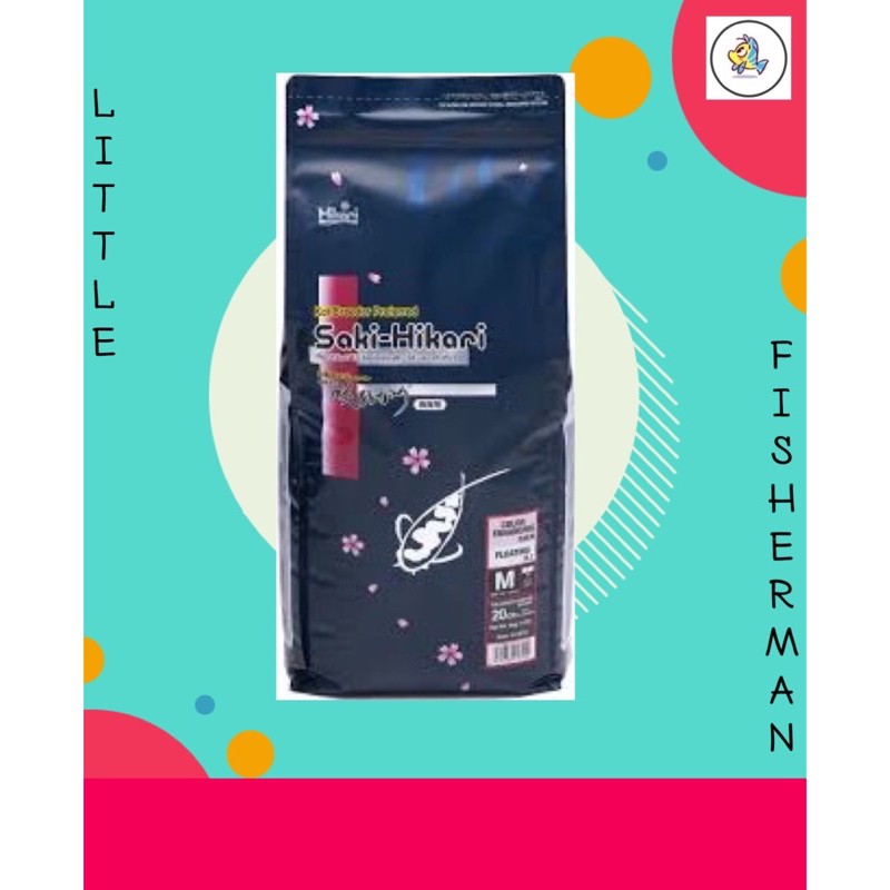 Hikari Saki Color 5kg. อาหารปลาคราฟ ฮิคาริ ซากิ สูตรเร่งสี เม็ดลอย