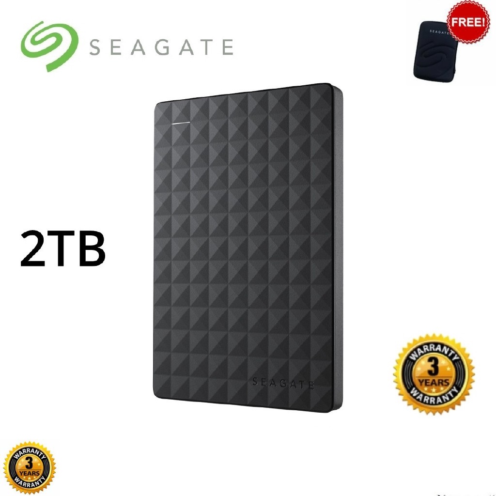 [NEW 2022] Seagate Harddrive External 2TB HDD 2.5 " Portable Harddisk USB 3.0 for PC / Laptop